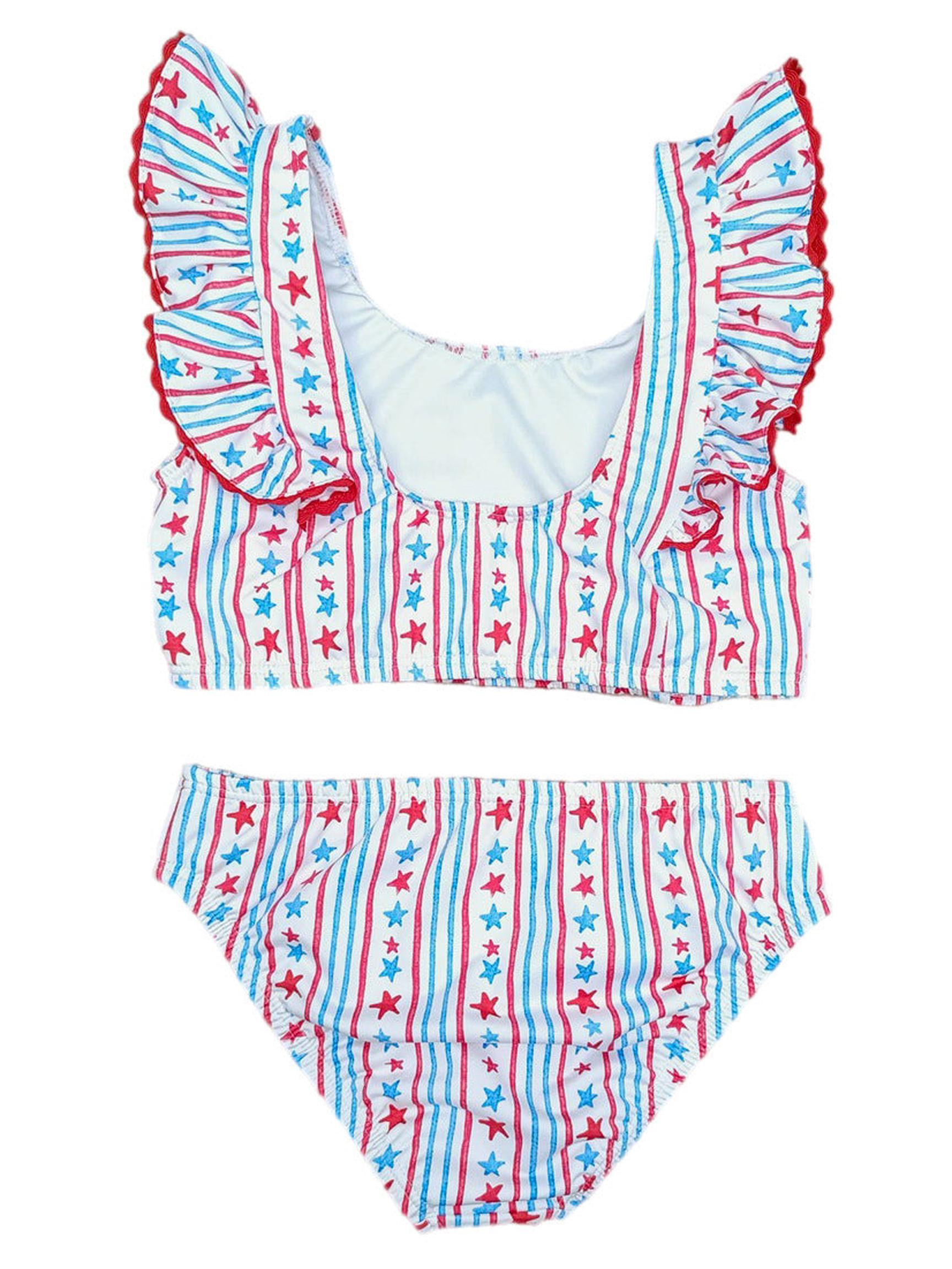 PRE-ORDER Loren Two Piece Swimsuit - Patriotic Stars & Stripes