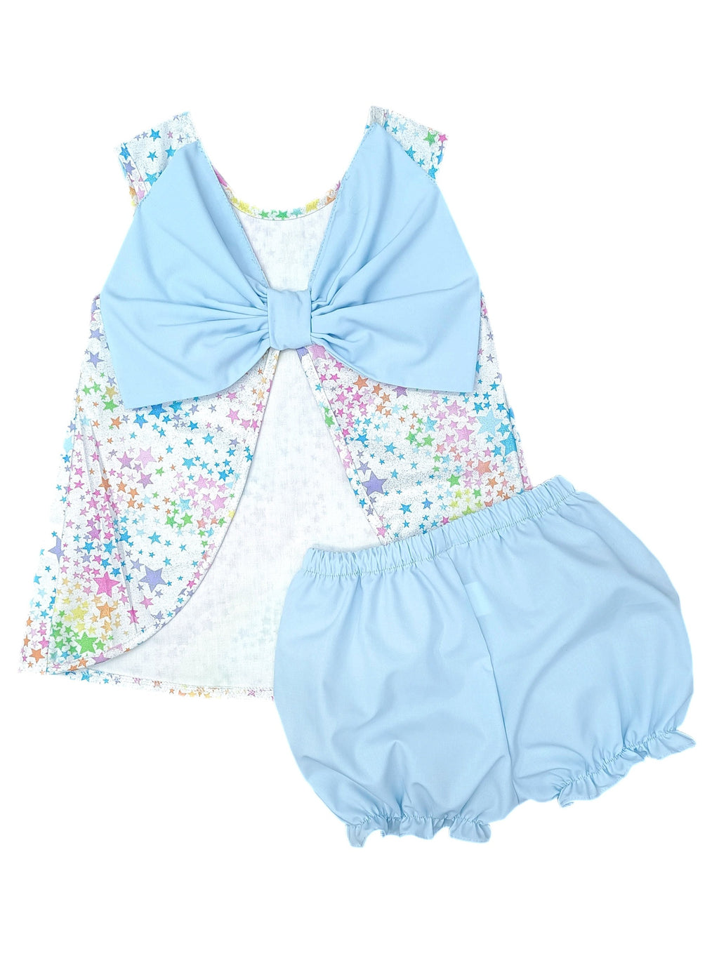 PRE-ORDER Lottie Bloomer/Banded Short Set - Rainbow Stars
