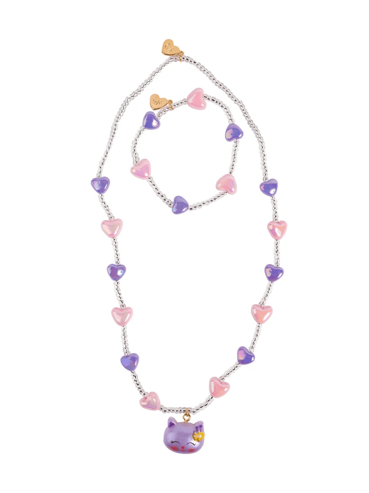 Lovely Kitty Necklace & Bracelet Set