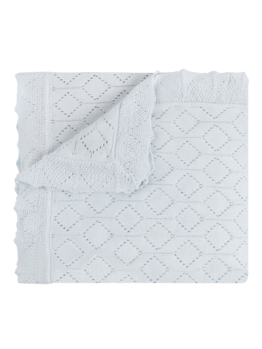 Lux Pointelle Knit Blanket