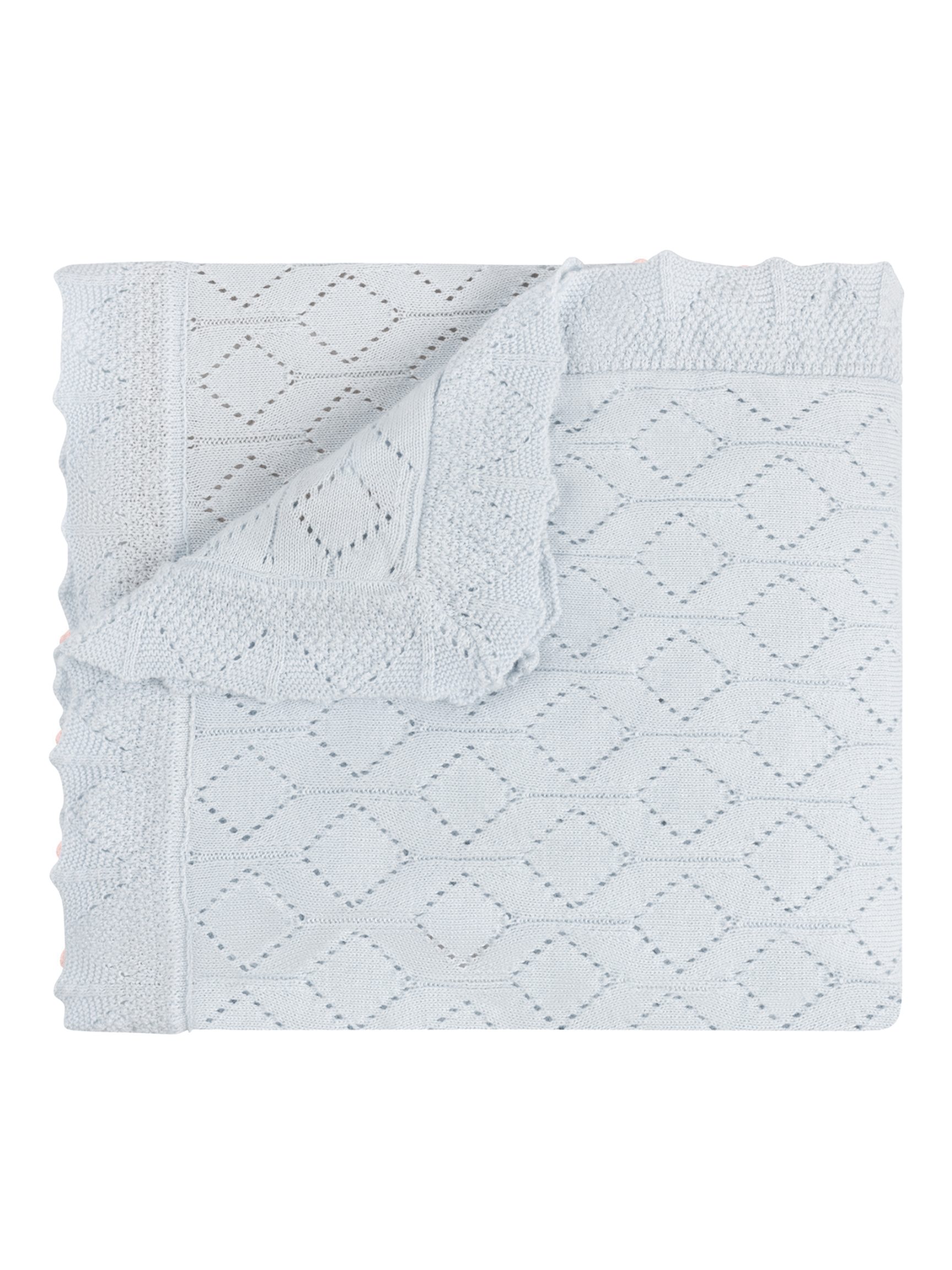 Lux Pointelle Knit Blanket