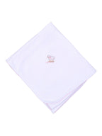 Darling Lambs Embroidered Receiving Blanket