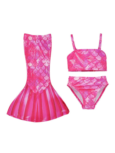 UPF 50+ 3 Piece Mermaid Swim Set