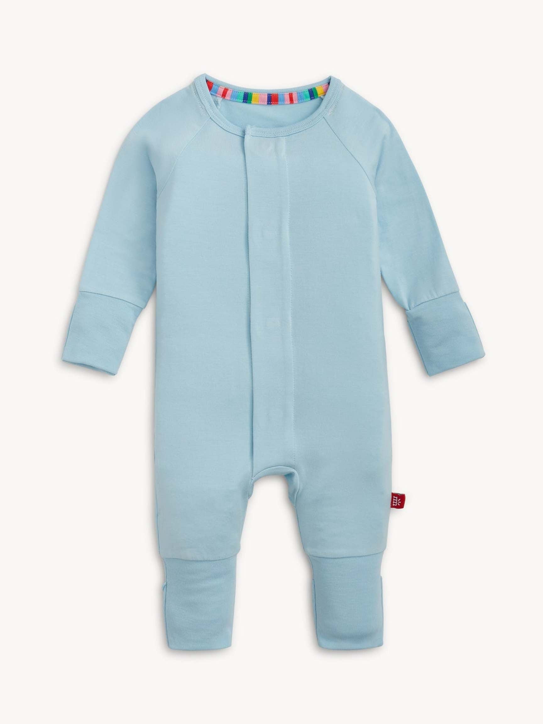 Baby Blue Modal Magnetic Convertible Coverall
