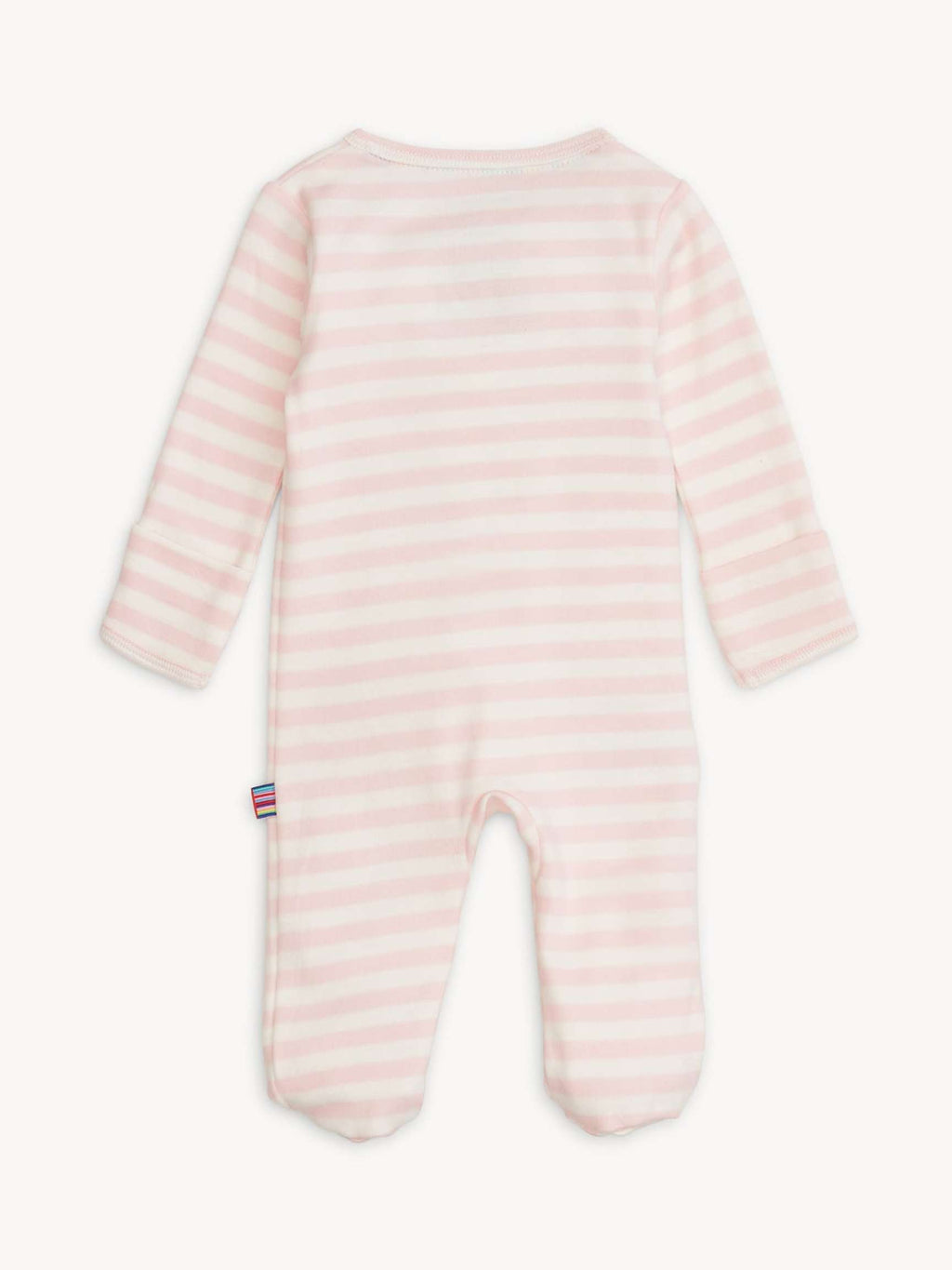 Pink Stripe Organic Cotton Footie