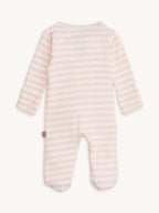 Pink Stripe Organic Cotton Footie