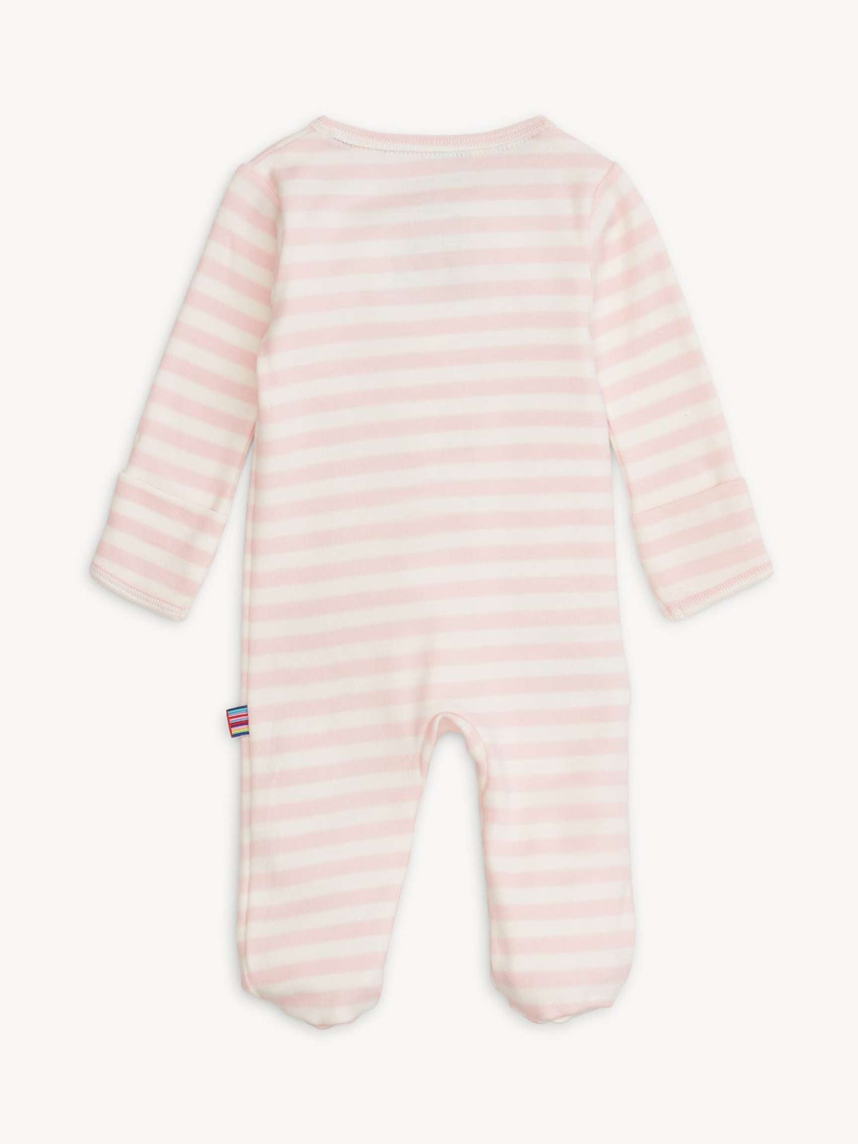 Pink Stripe Organic Cotton Footie