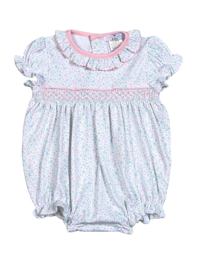 Mini Floral Pima Hand Smocked Sun Bubble