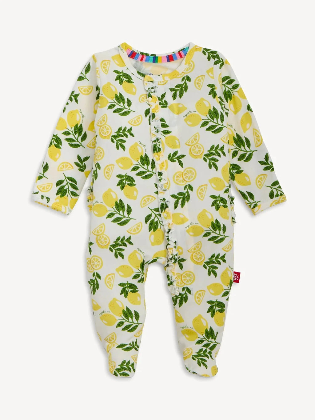 Simply the Zest Modal Magnetic Footie w/Ruffle