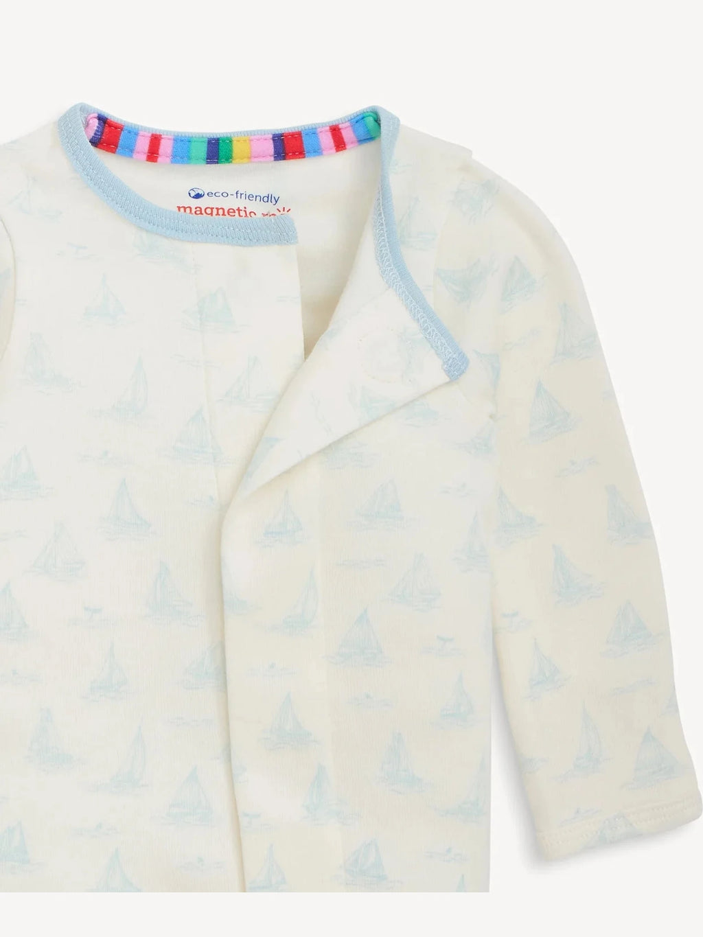 Blue Tiny Tides Organic Cotton Coverall