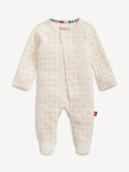 Heart & Bow Pointelle Magnetic Footie