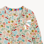Honey Blossom Ruffle Modal Magnetic Footie