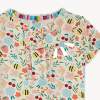 Honey Blossom Modal Ruffle Pajama Set