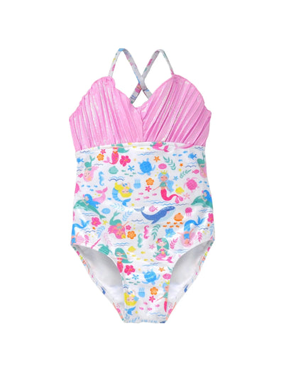 UPF 50+ Mermaid Shell Swimsuit - Mermaid Friends