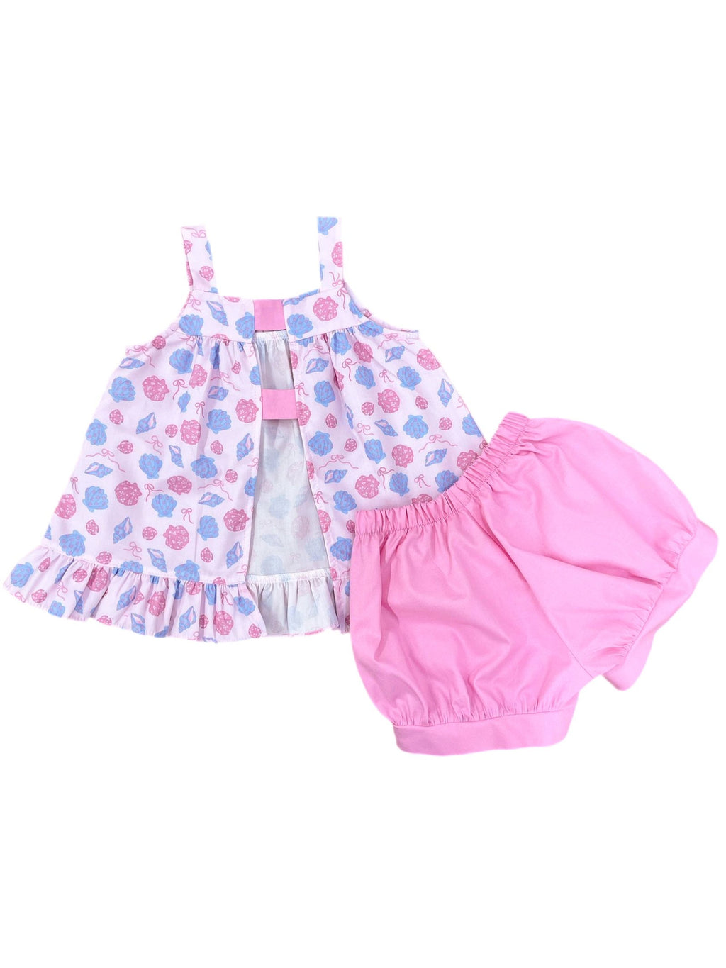 PRE-ORDER Maggie Bloomer/Banded Short Set - Shells Woven