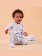 Jolie Giraffe Organic Cotton Boy Footie