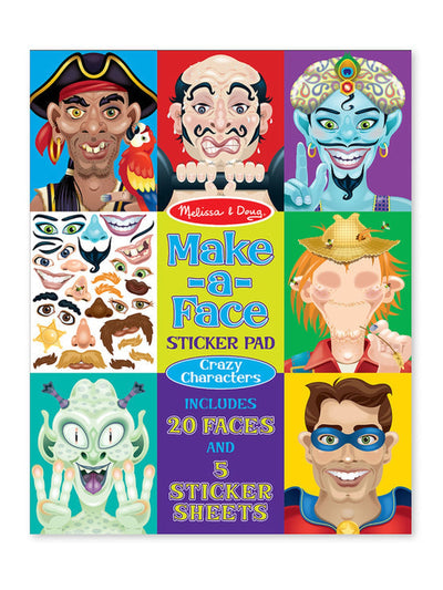 Make a Face Sticker Pad- Characters