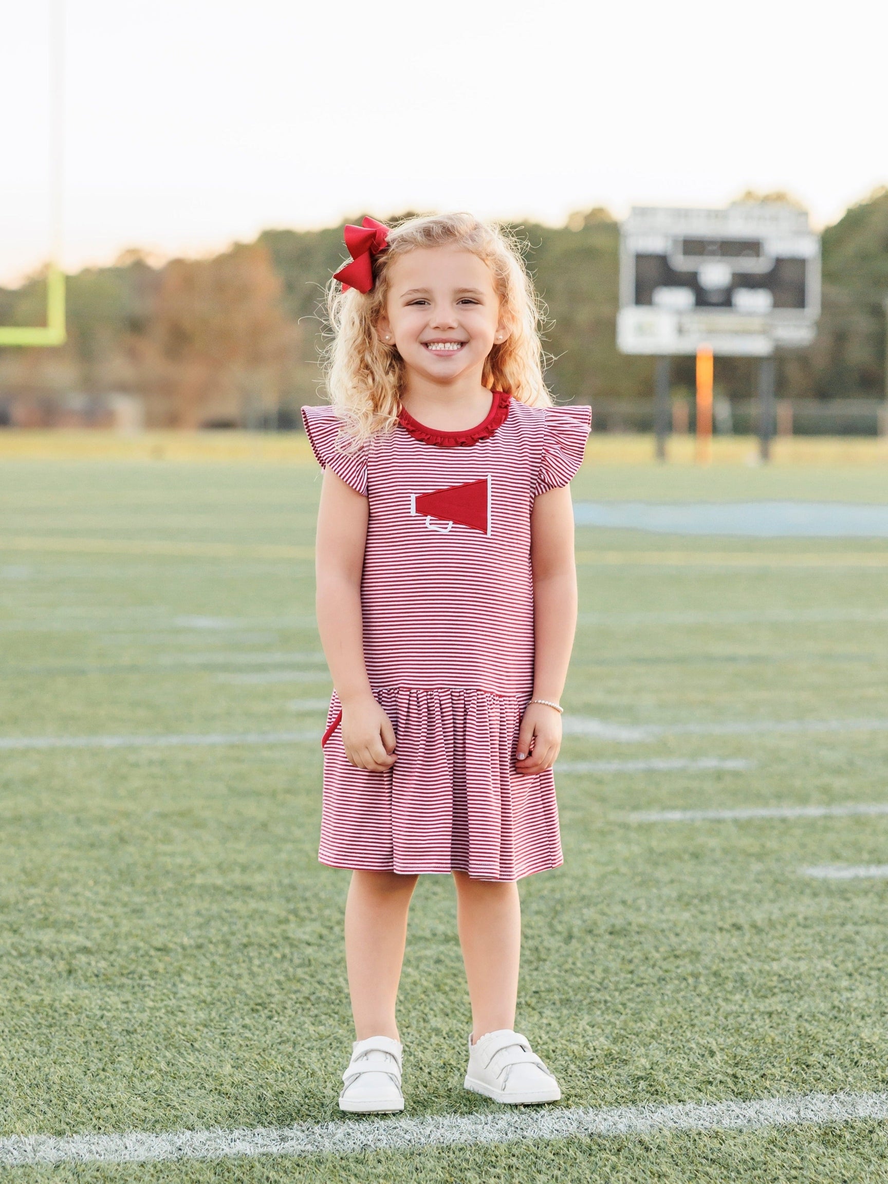 Crimson Megaphone Dress