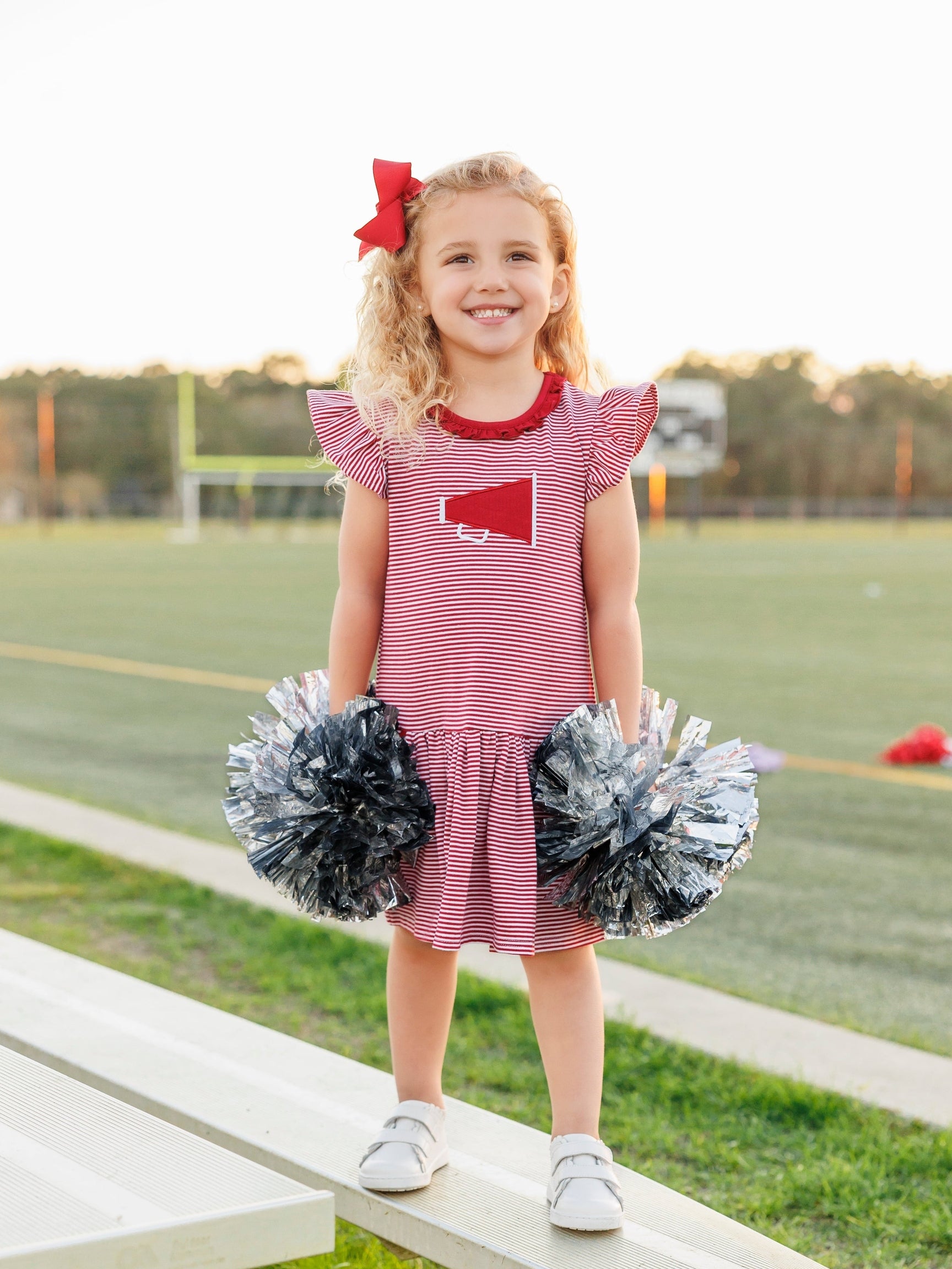 Crimson Megaphone Dress