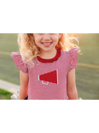 Crimson Megaphone Dress