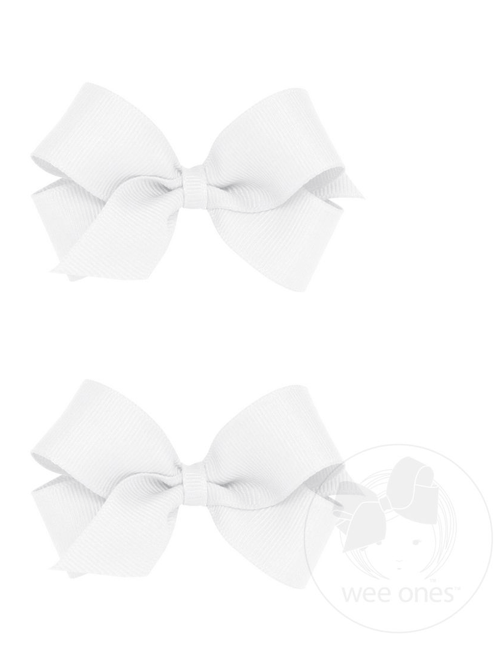 Mini Grosgrain Hair Bow Two Pack