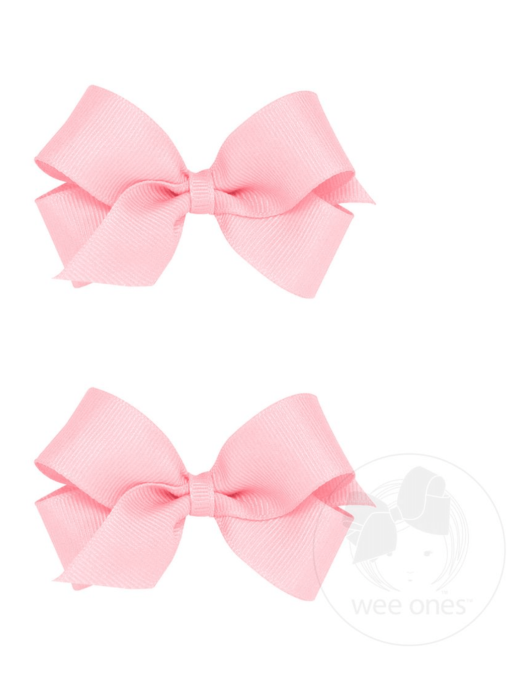 Mini Grosgrain Hair Bow Two Pack