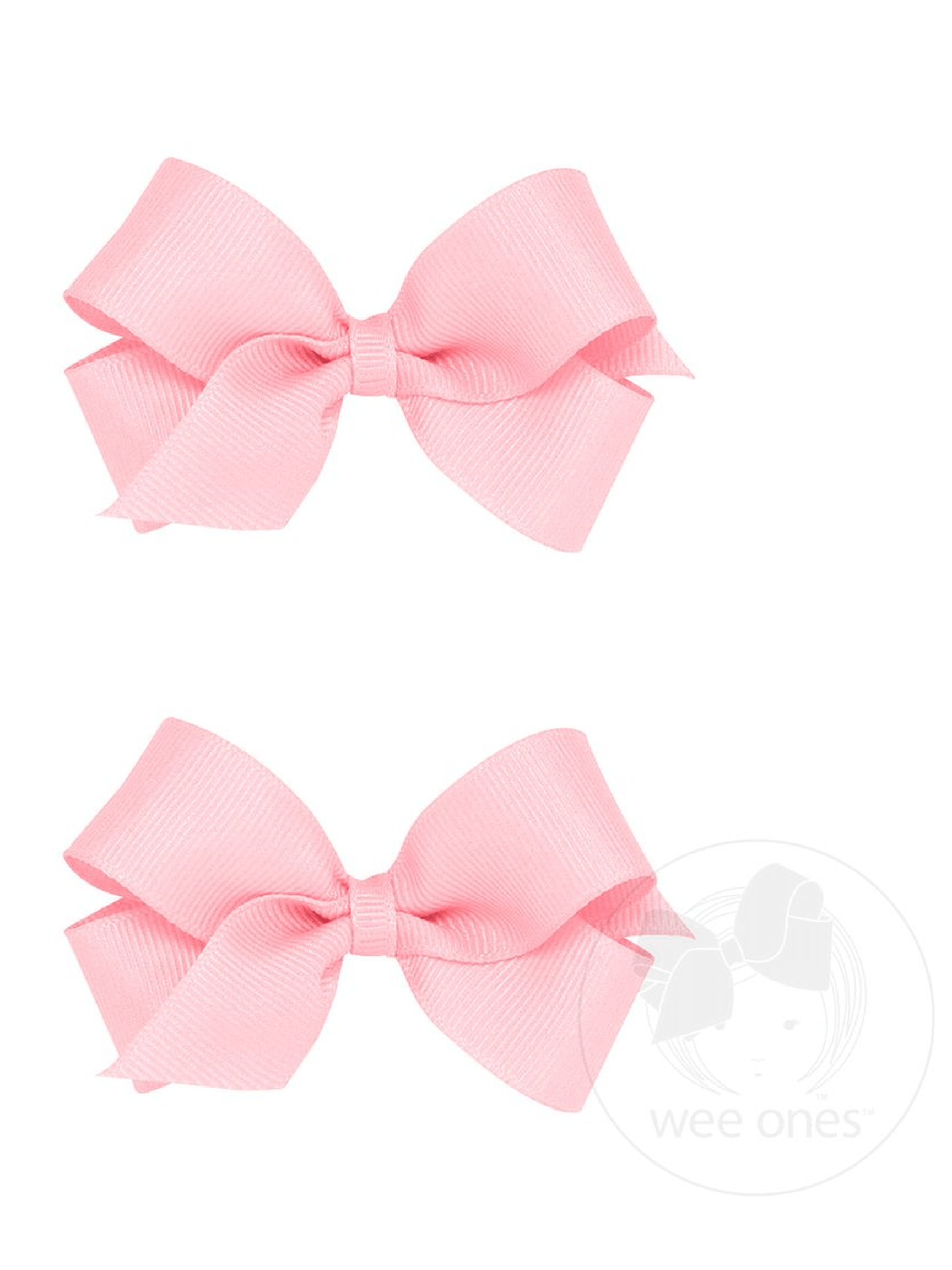 Mini Grosgrain Hair Bow Two Pack