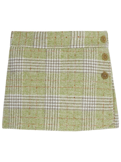 Mini Skort - Sage Tweed