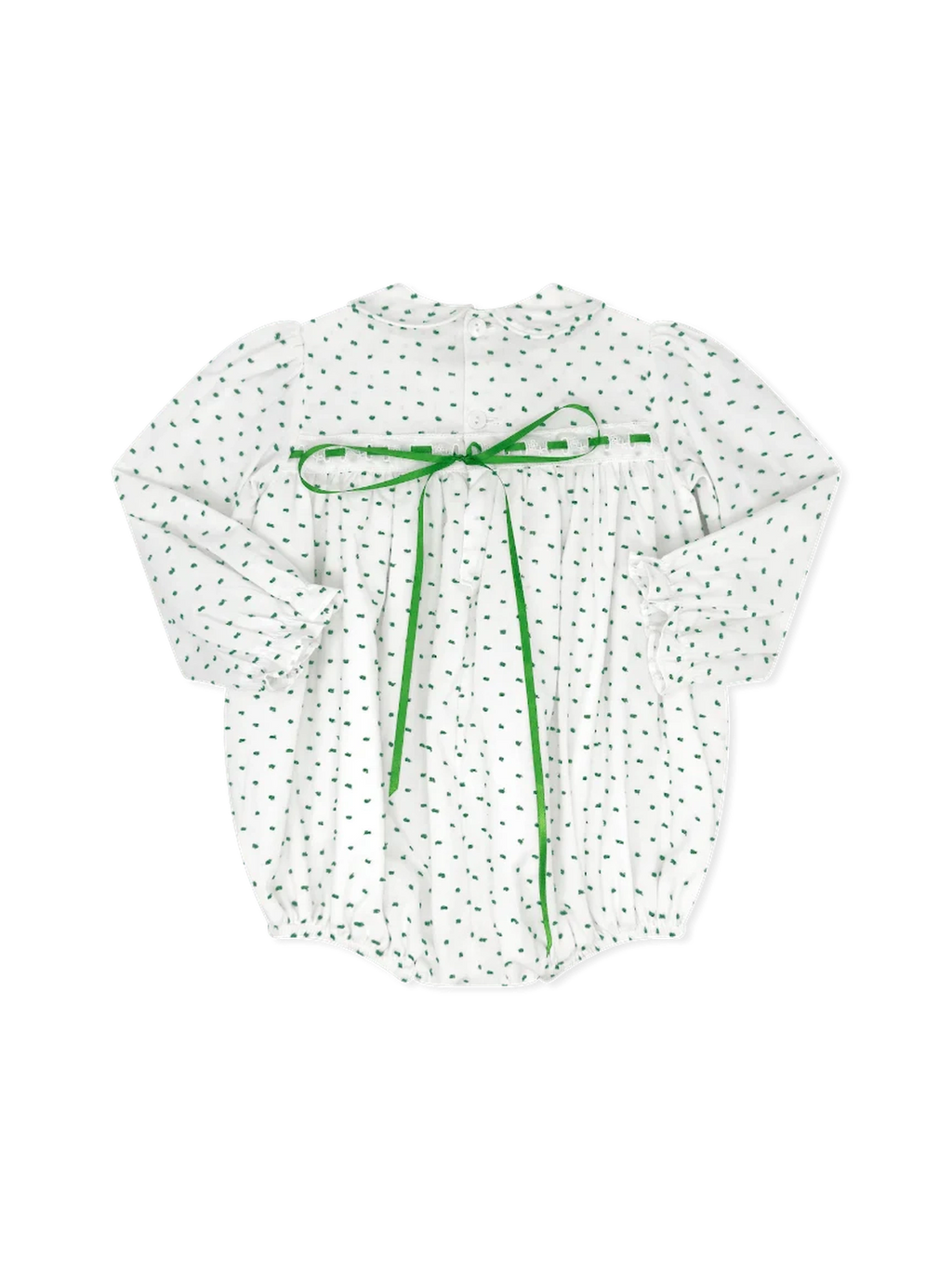 Mistletoe Green Swiss Dot Bubble