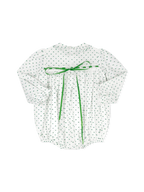 Mistletoe Green Swiss Dot Bubble