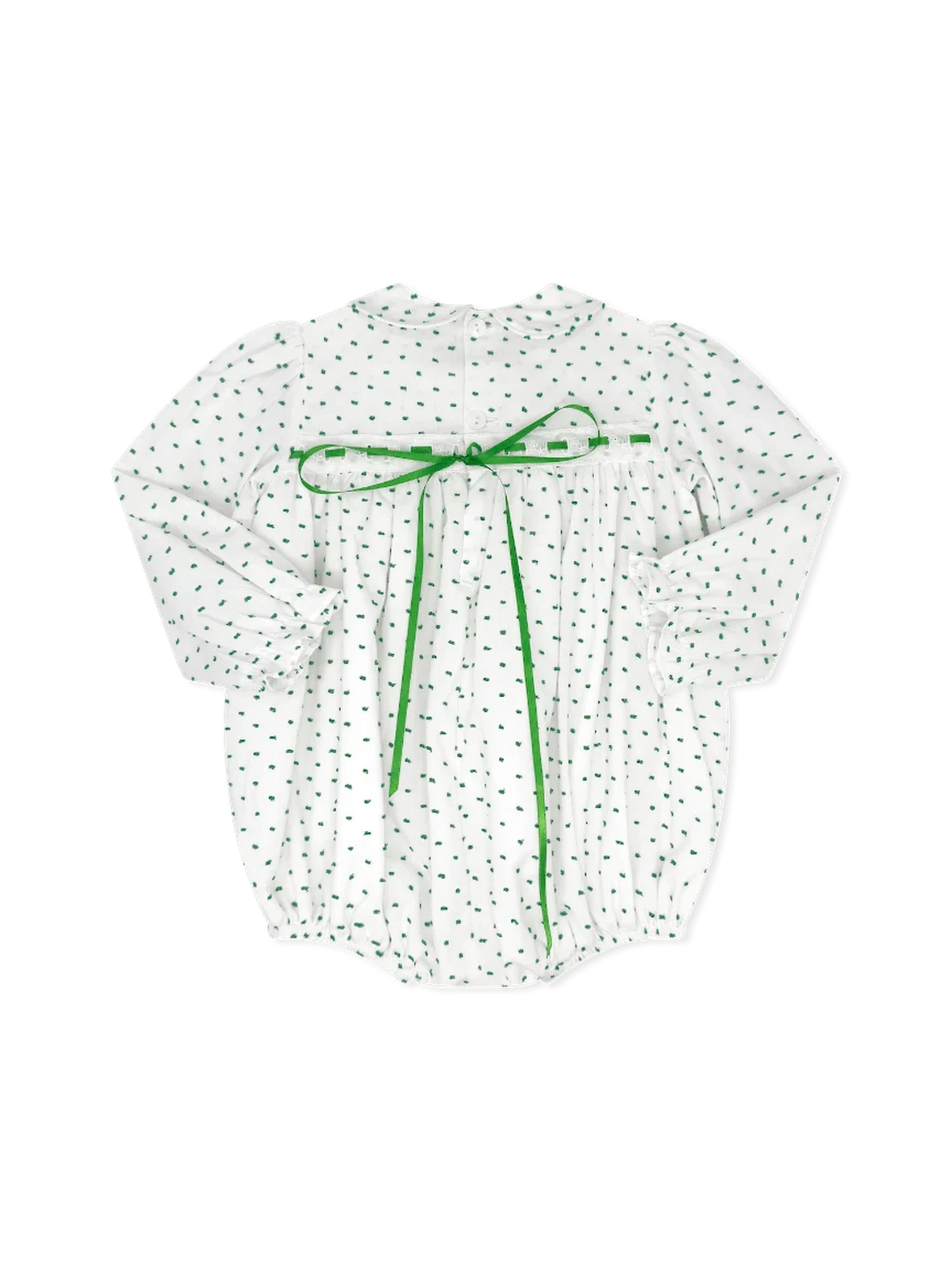 Mistletoe Green Swiss Dot Bubble