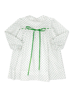 Mistletoe Green Swiss Dot Dress