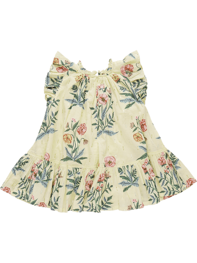 Harper Dress- Pale Yellow Poppy