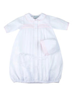 Girls Dot Embroidered "Take Me Home" Gown & Hat