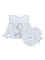 PRE-ORDER Natalie Bloomer Set - Pink Gauze Dot