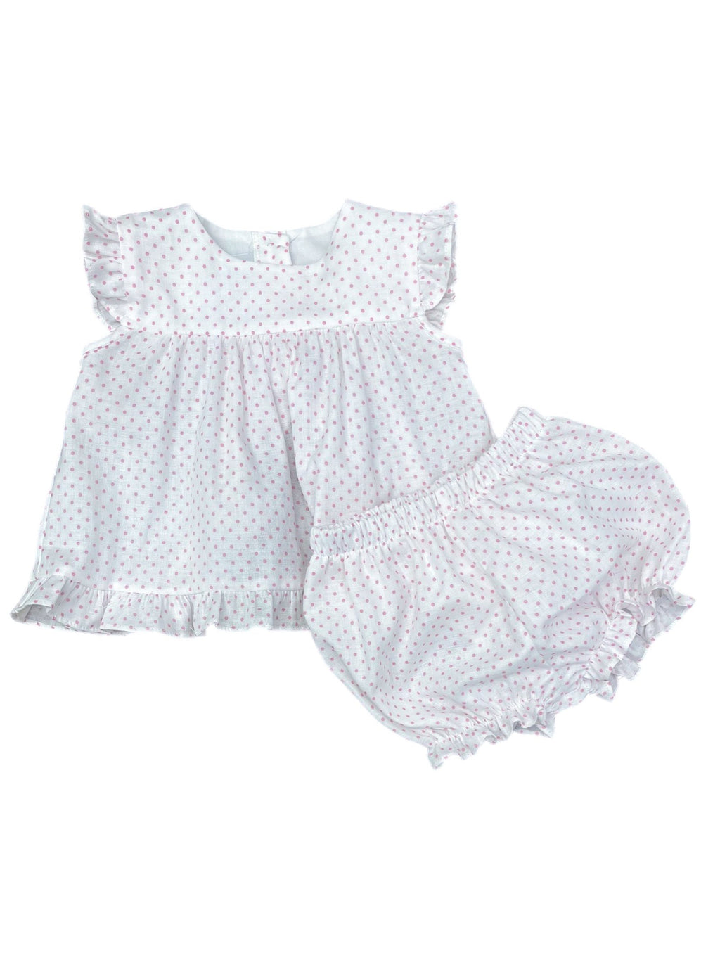 PRE-ORDER Natalie Bloomer Set - Pink Gauze Dot