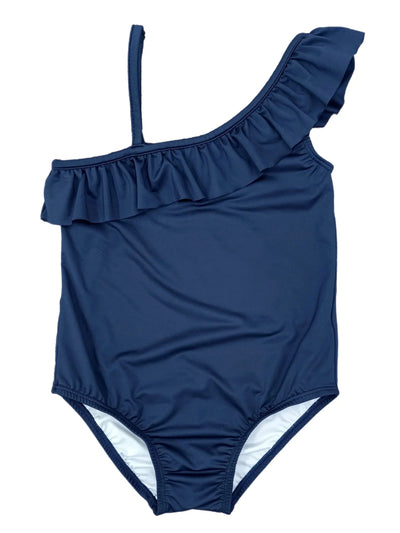 One Piece Ruffle Shoulder Swimsuit