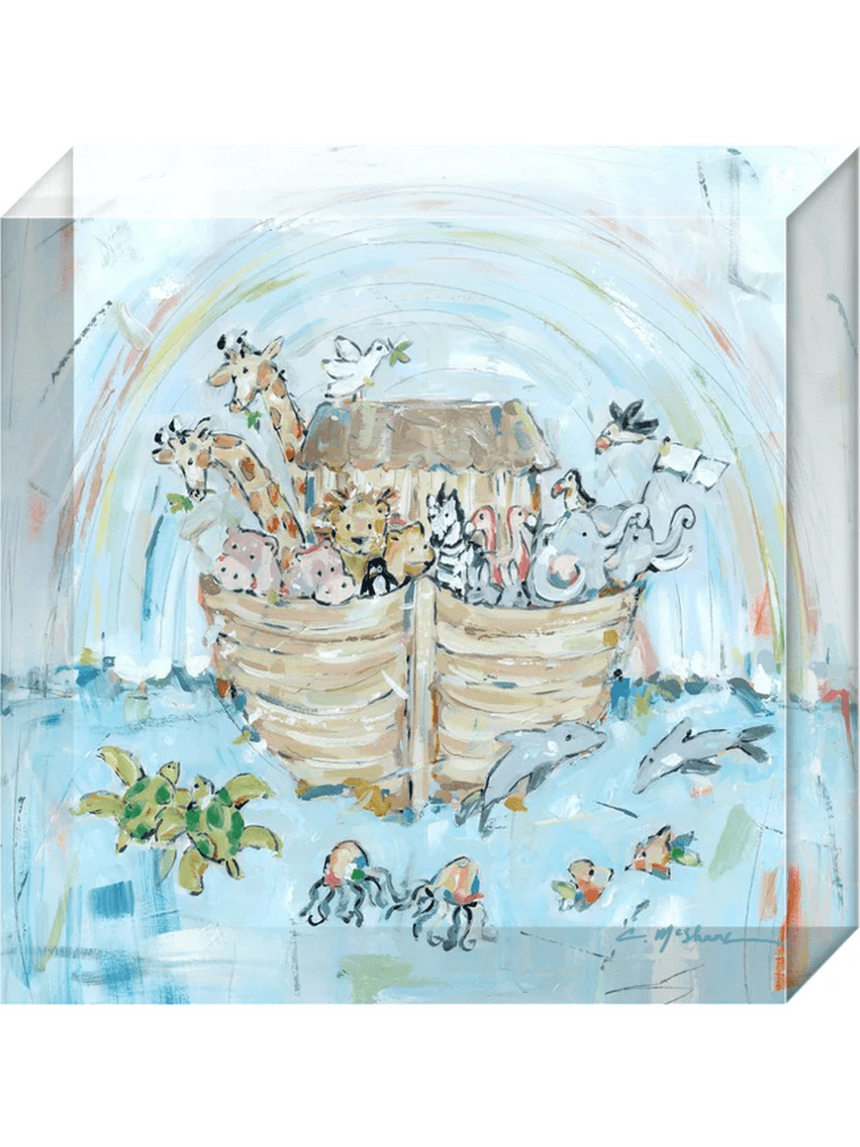 "Noah's Arks III" acrylic blocks