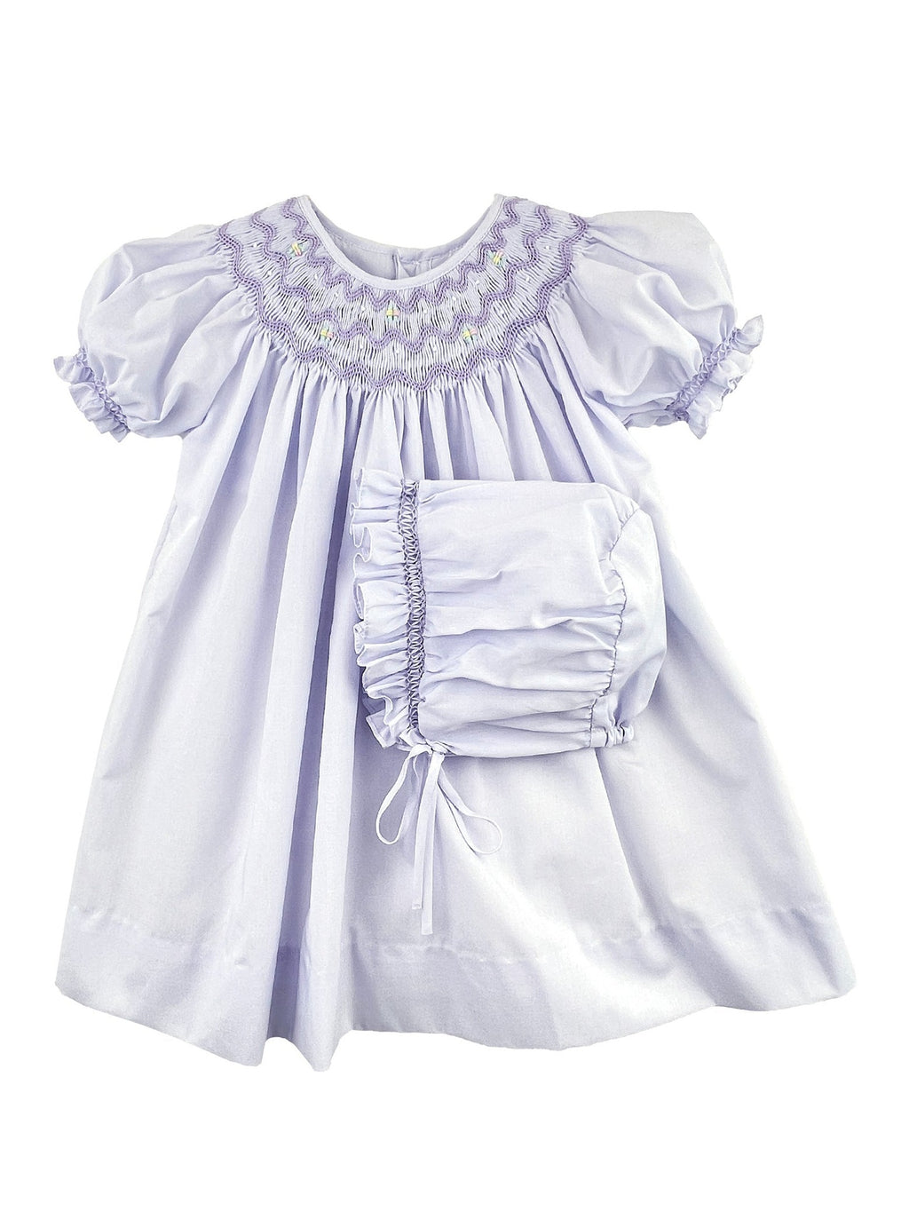 Smocked Wave Daygown Set