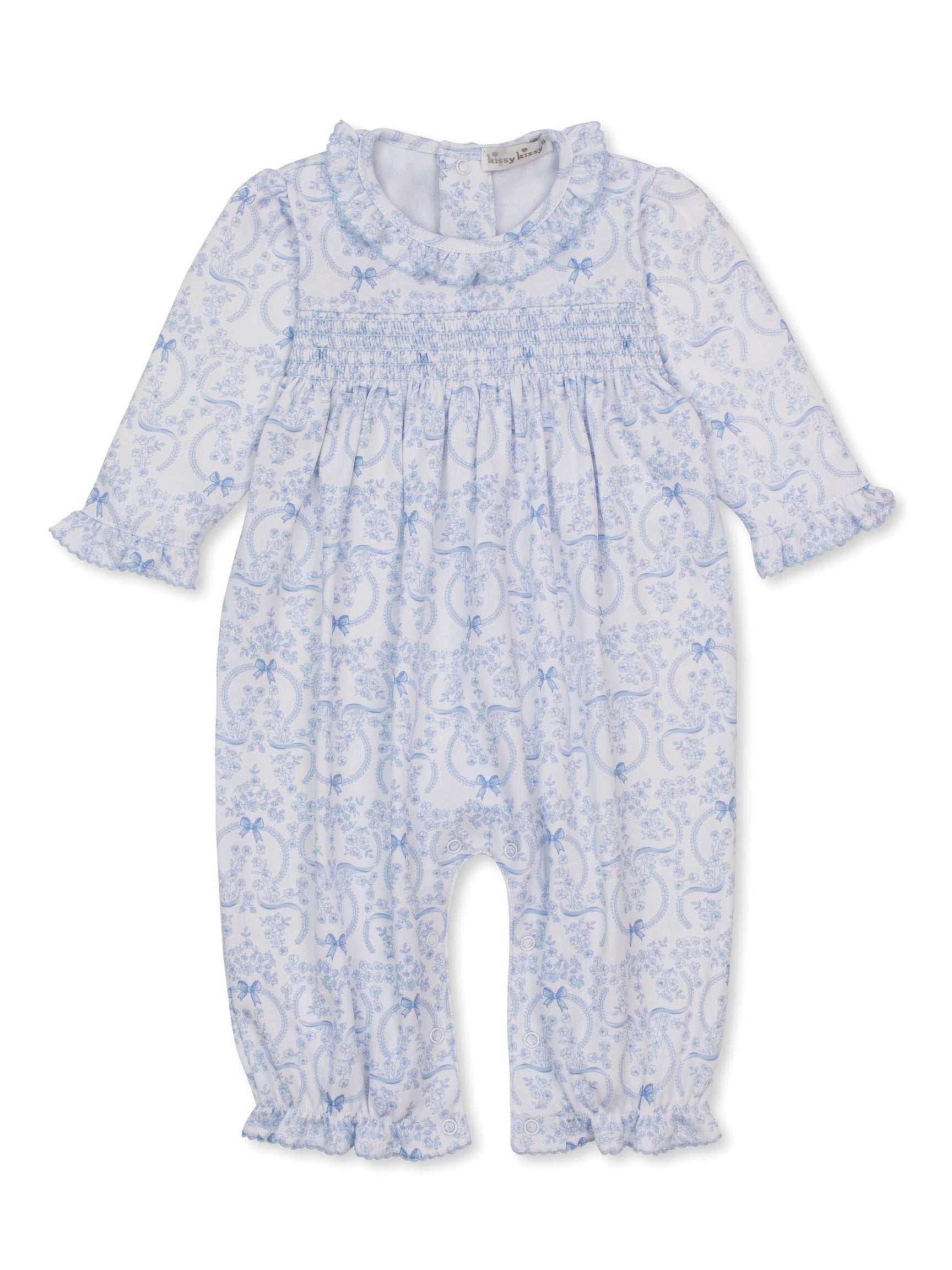 Old English Rose Smoked Playsuit