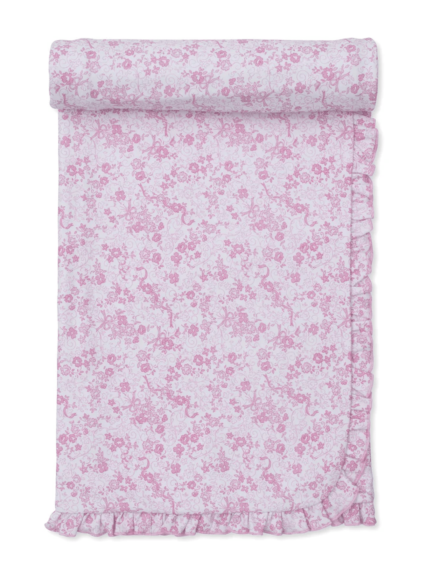 Old English Roses Pink Blanket