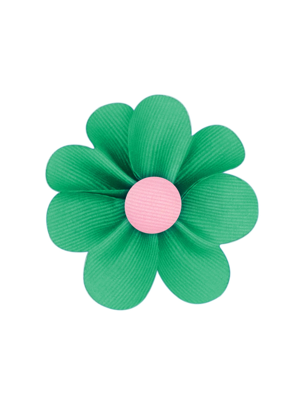 Sweetheart Petal Hair Clip w/Button Center