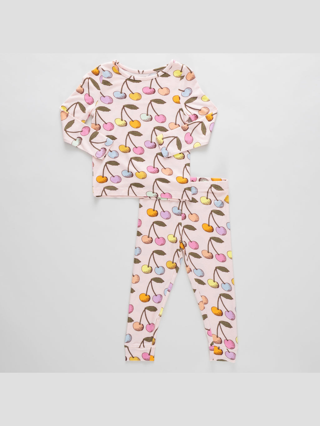 Bamboo PJ Set - Cloud Pink Cherry