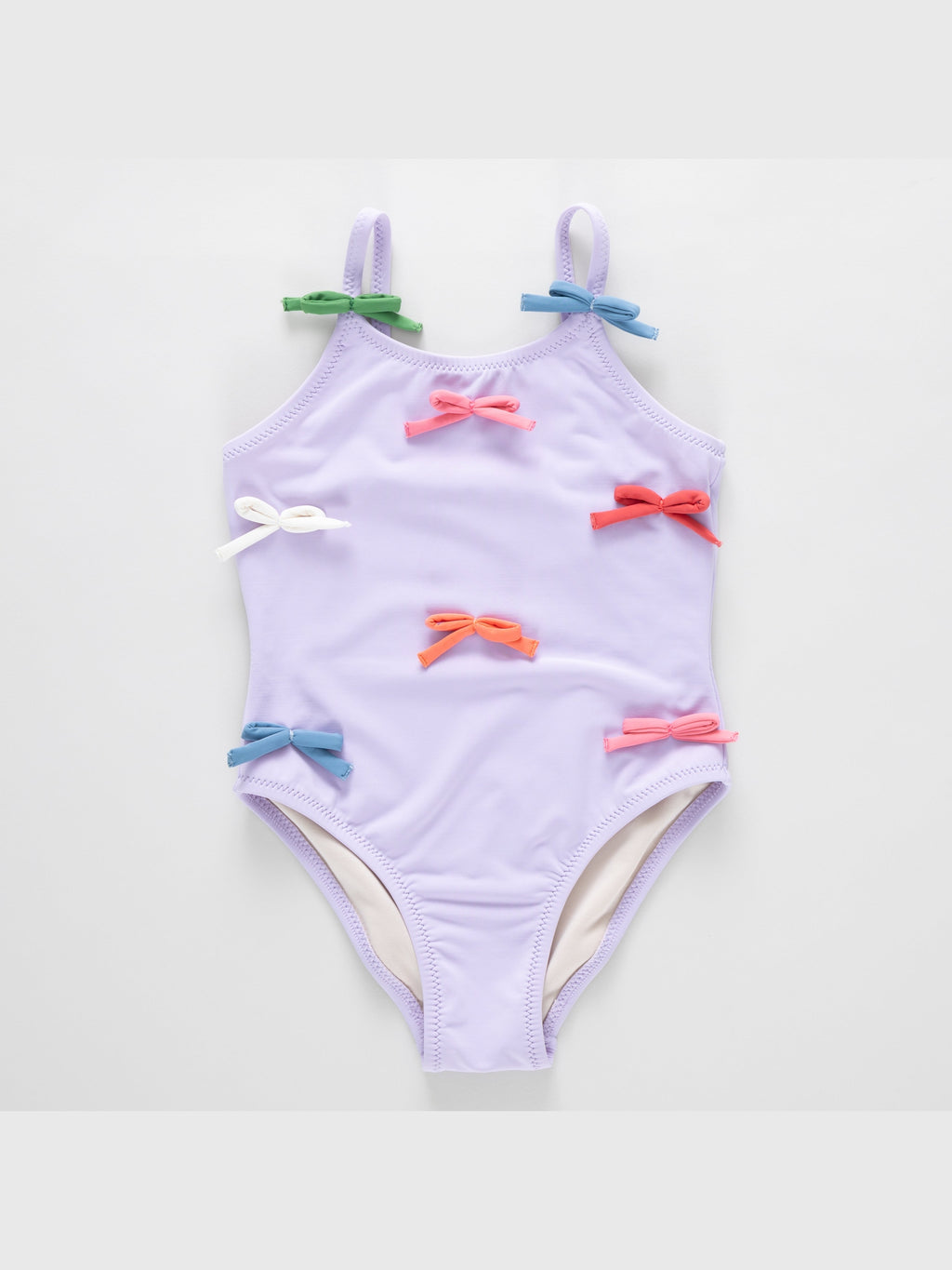 Lottie Suit - Lavender Multi Bow Applique