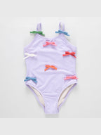 Lottie Suit - Lavender Multi Bow Applique