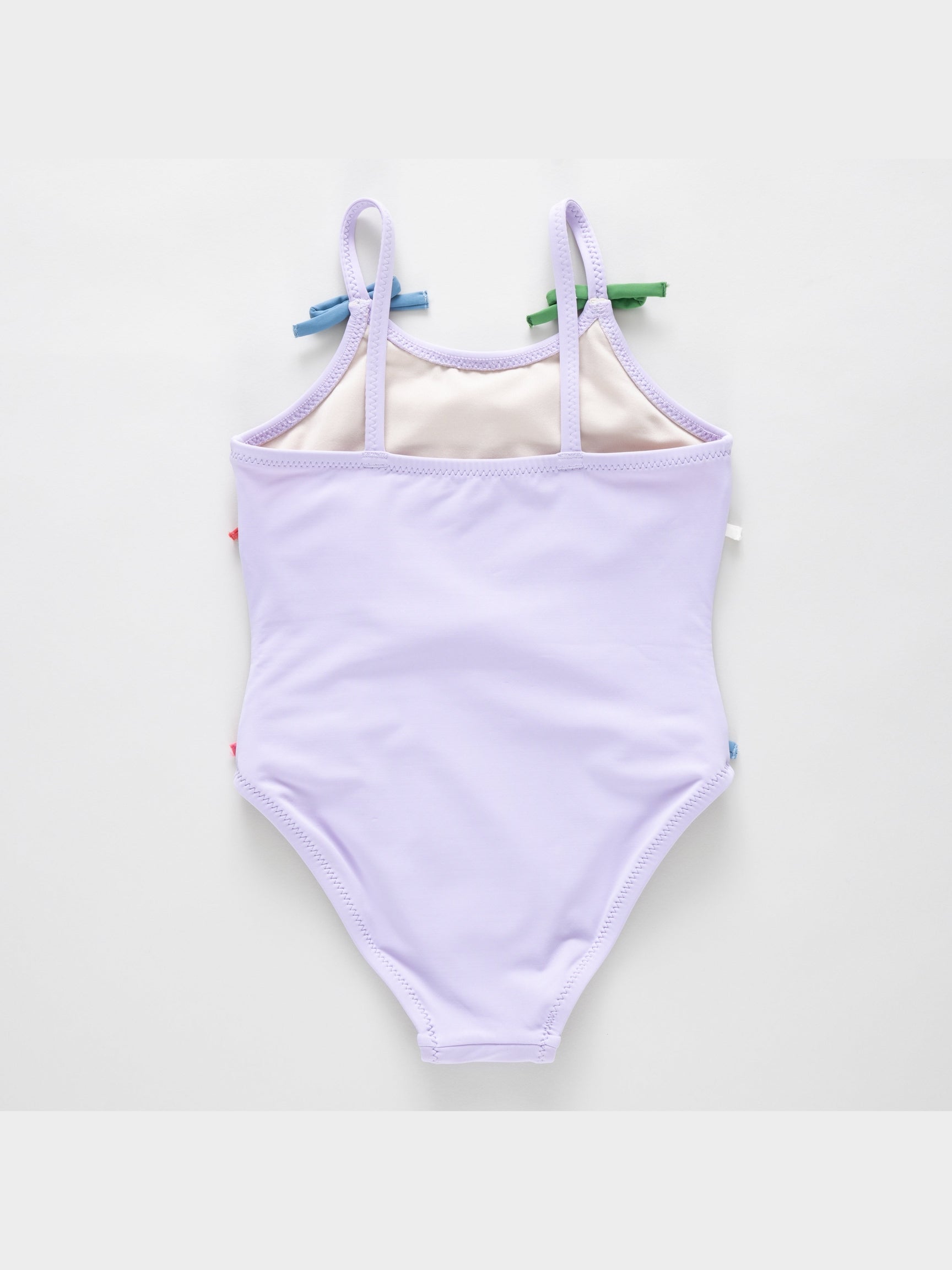 Lottie Suit - Lavender Multi Bow Applique