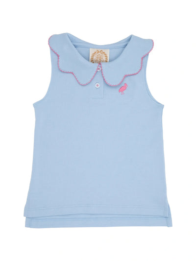 Paige's Playful Polo - Beale Street Blue/Hamptons Hot Pink