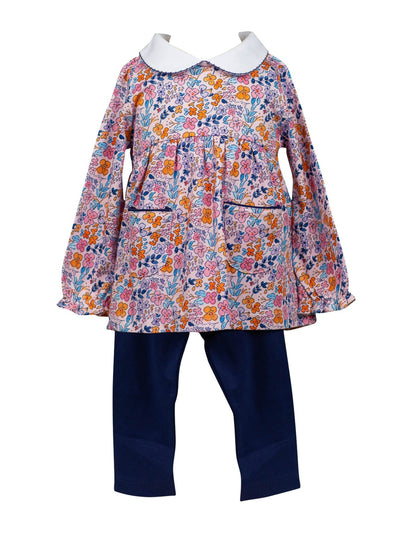 Pansy Floral Tunic Set