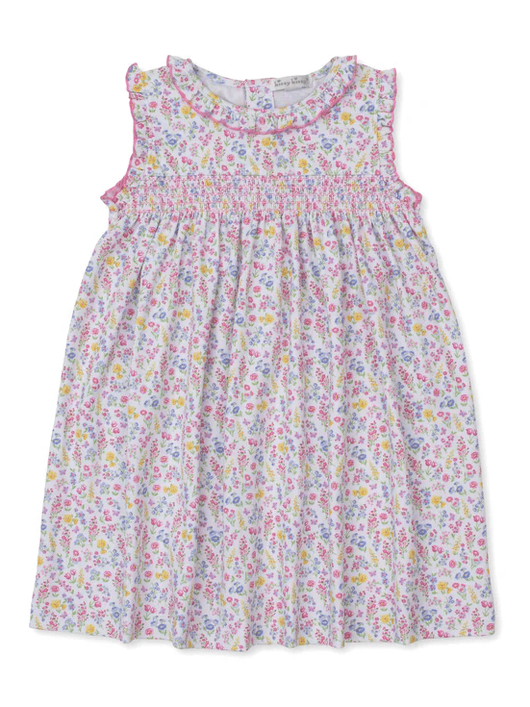 Pastel Gardens Floral Smocked Toddler Dress