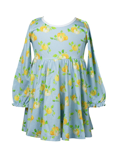 PRE-ORDER Patch Long Sleeve Twirl Dress